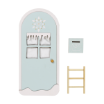 Elf Door – Winterwonderland – Foggy Blue (primary)